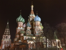 Moscow, Red Square by night